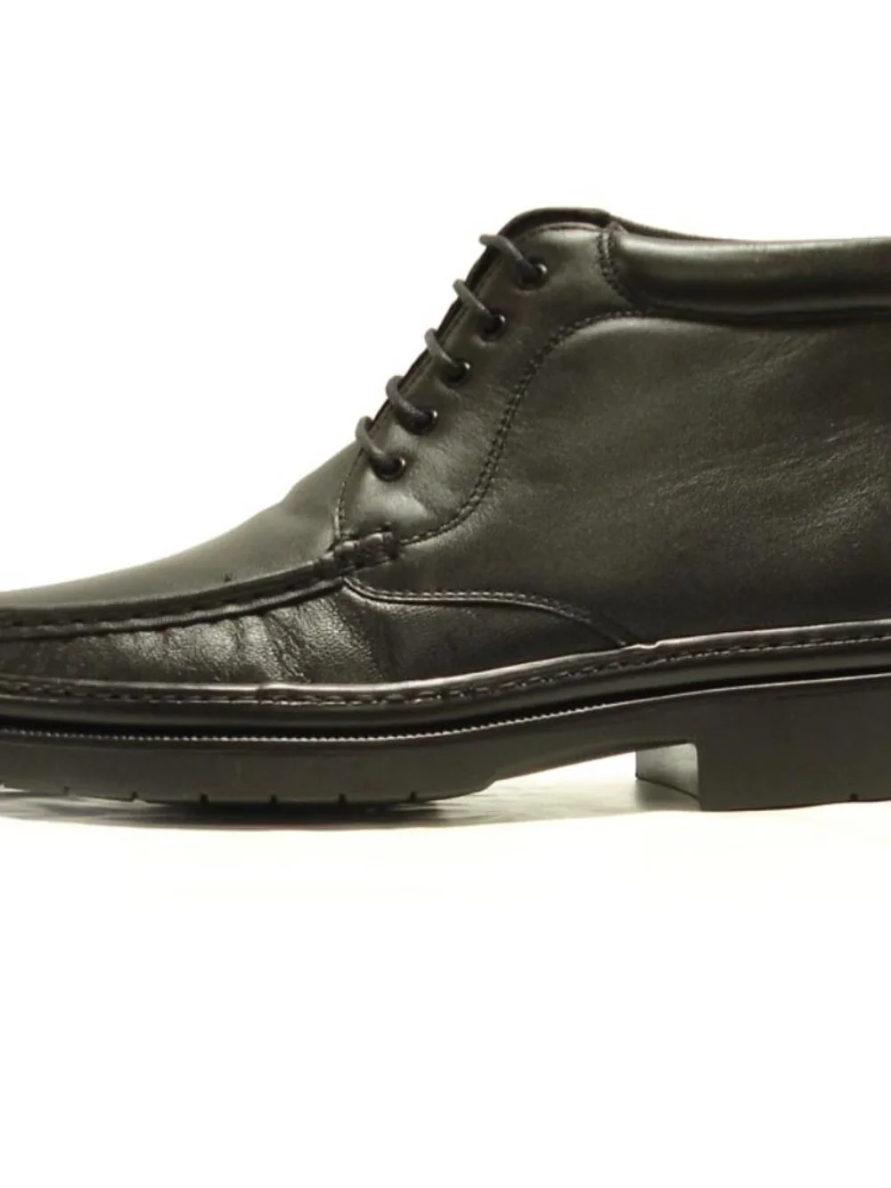 5246 Belka Black Leather Boot Lace up Pinosos Made in Spain